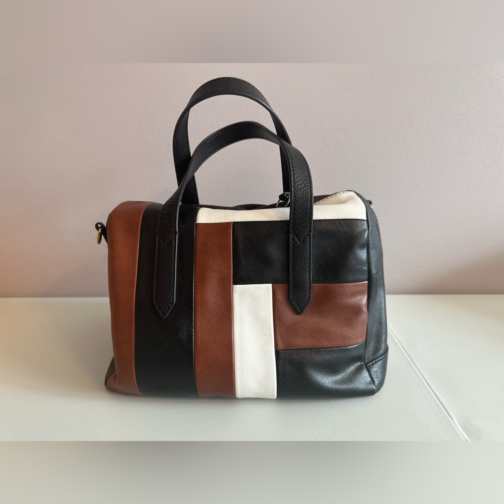 Fossil Sydney Satchel Tri-colour